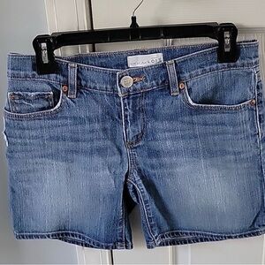 Ann Taylor LOFT Distressed Denim Shorts Size 25 5” Inseam